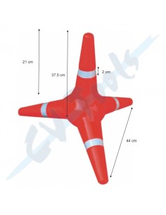 Tetrápodo de señalización de suministros industriales Comercial El Accesorio